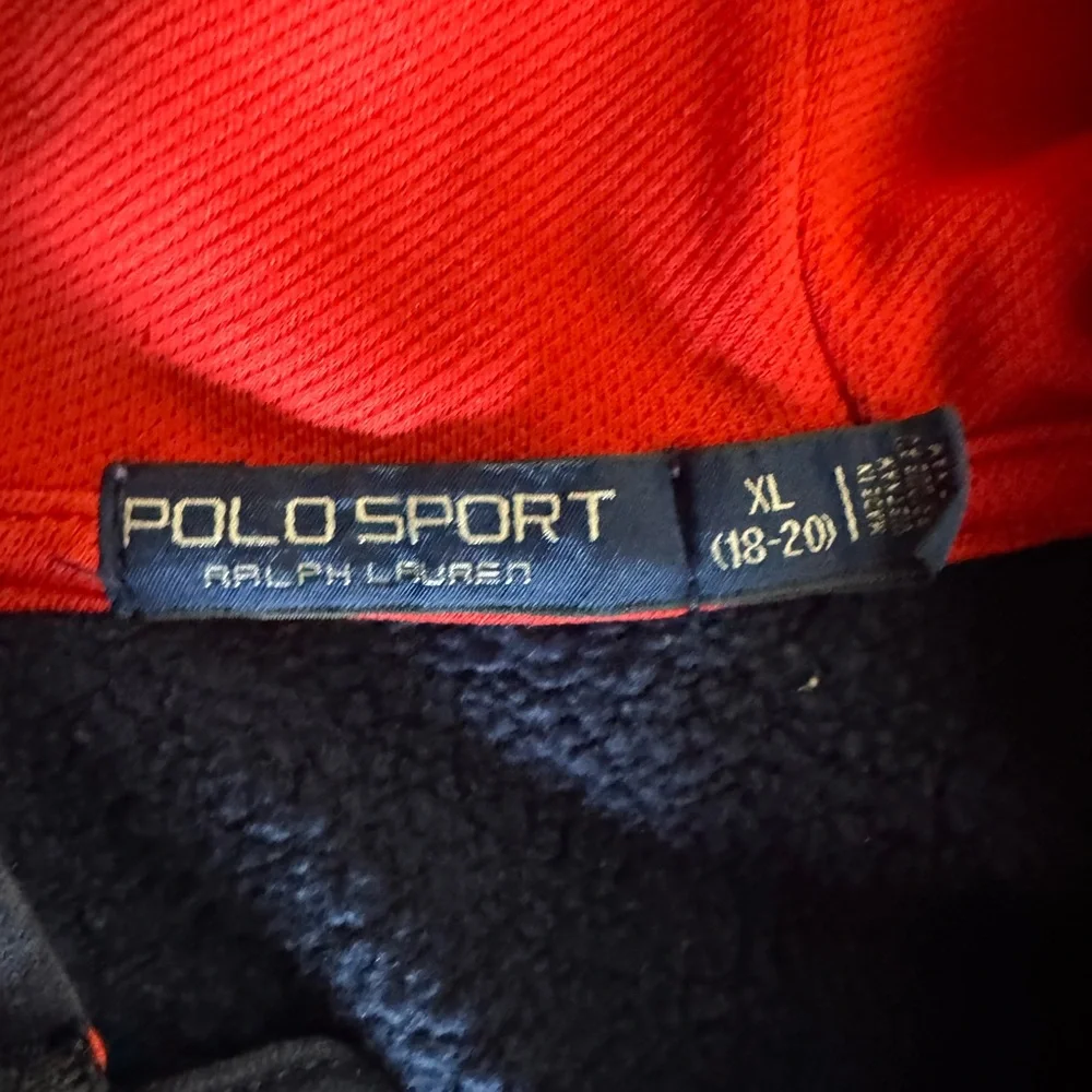 Ralph Lauren Kids Blue and Red Hoodie